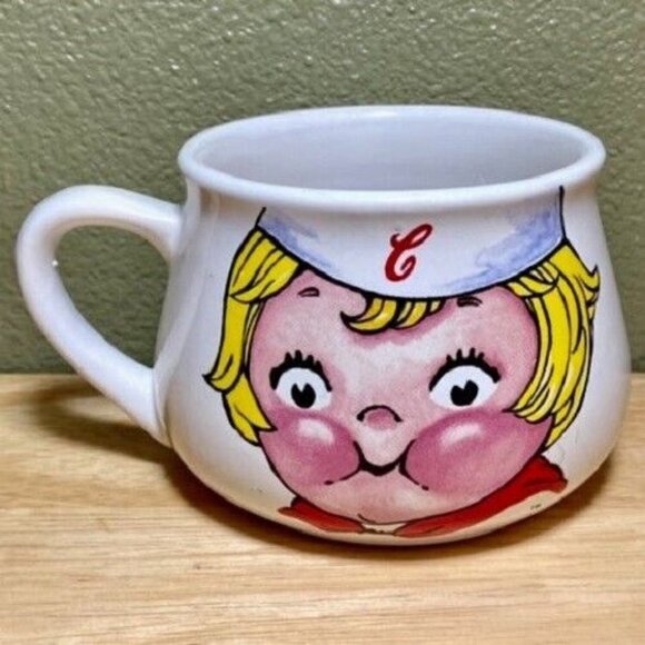 Campbell's Soup Kids Mug Cup Bowl Vintage Collectible 1998 Houston Harvest Gift - Picture 7 of 7